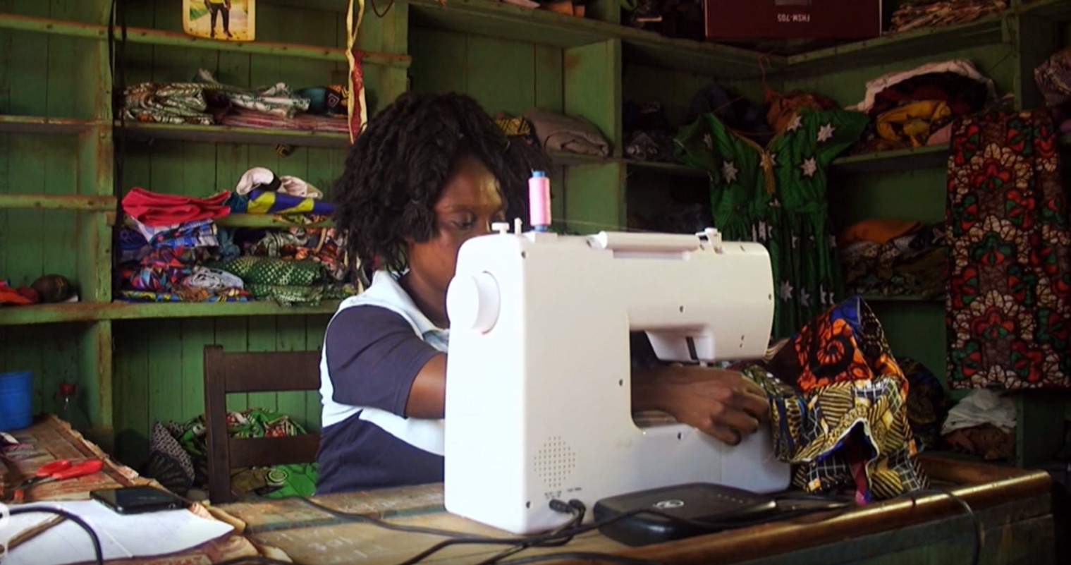 Cameroon Solarpowered sewing machines help poor women + video