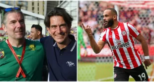 Brentford Owner Matthew Benham Spotted in Cameroon Jersey on Final Day of EPL