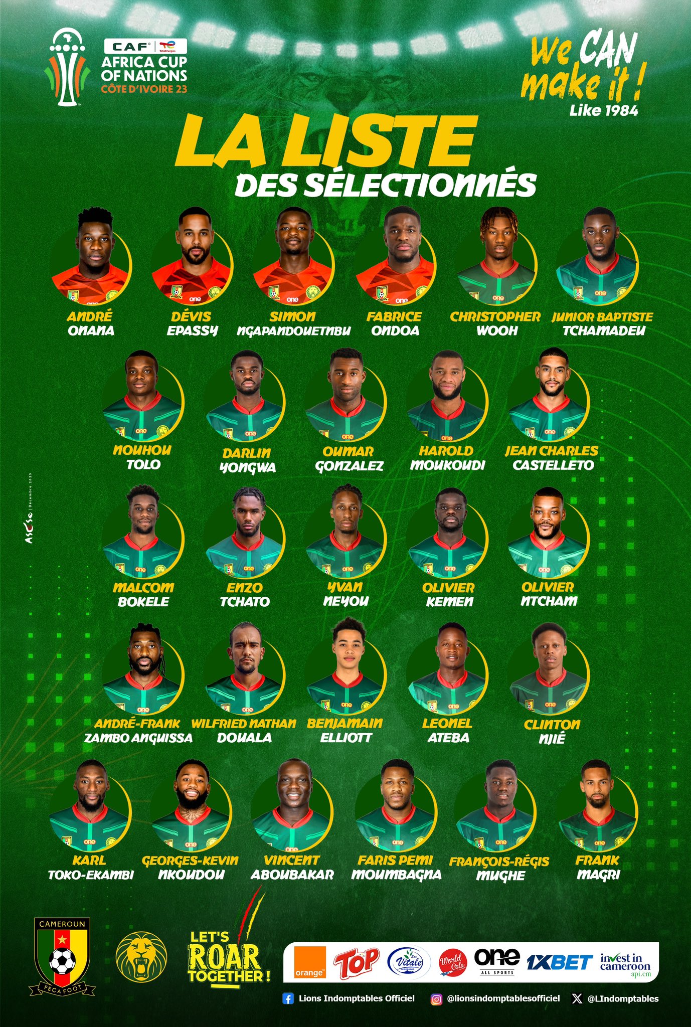 CAN 2024 une liste de 27 joueurs sans Eric ChoupoMoting pour le Cameroun Le Nouveau Cameroun