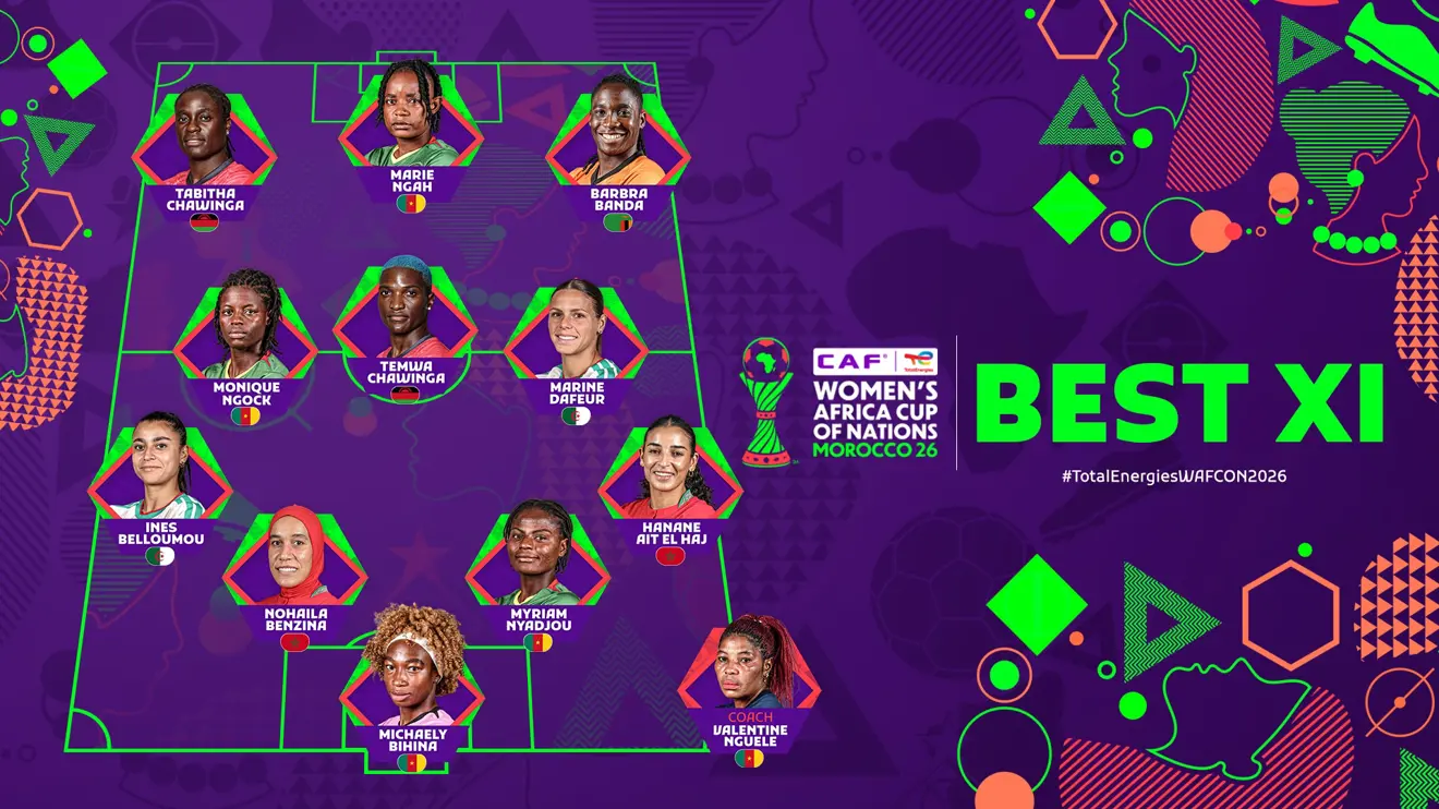 Cameroon Stars Shine in CAF Women’s AFCON 2026 Team of the Tournament